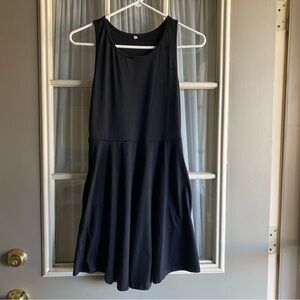 Black Sleeveless Mini Tank Dress